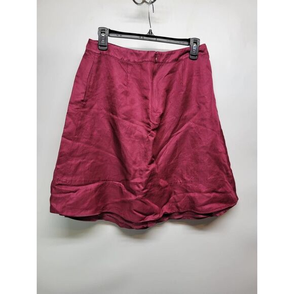 Burgundy skirt with pockets - Picture 2 of 5